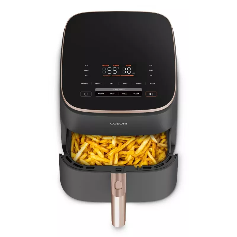 Cosori Turbo Blaze Chef Edition Single 6 L 1725 W Karšto oro gruzdintuvė Juoda, Rožinis auksas