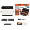 Cosori Dual Blaze Twinfry Chef Edition Dvigubas 10 L 2800 W Karšto oro gruzdintuvė Rožinis auksas, Balta