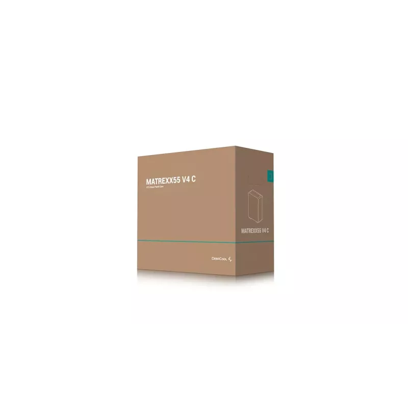 Korpusas DeepCool MATREXX55 V4 C Midi Tower Black — grūdintas stiklas, ATX/microATX, USB-C, max GPU 370 mm