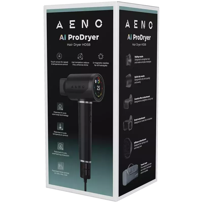 Plaukų džiovintuvas AENO AENO AI ProDryer HD5B AHD0005B 2200W Joninė technologija