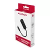 Axagon HUE-M1C 4x USB 3.2 Gen 1 MINI USB centras, metalinis, 20 cm USB-C laidas