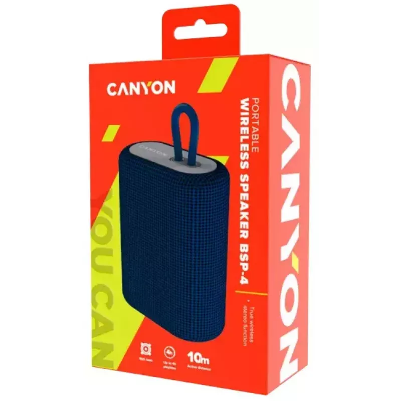 Canyon BSP-4 belaidis stereo garsiakalbis mėlynas