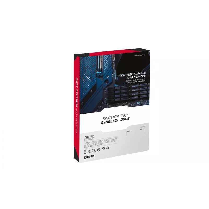 Kingston FURY Renegade 32 GB DDR5 6400 MT/s CL32 DIMM sidabrinė