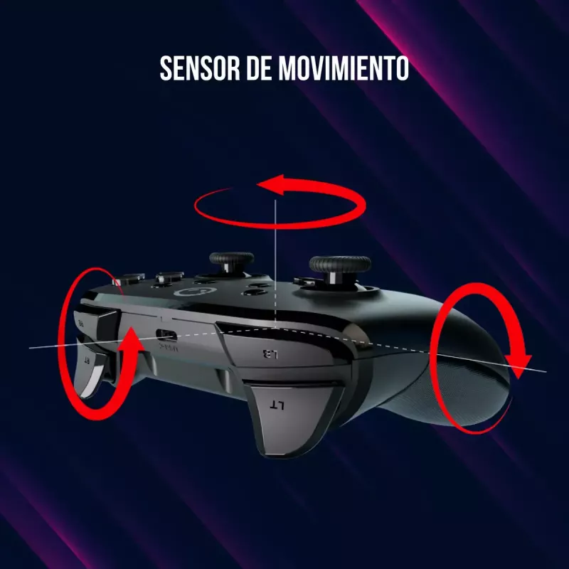 Žaidimų pultas Lorgar LRG-GP510 Juodas Belaidis Valdiklis, skirtas Nintendo Switch, PC, PlayStation 3