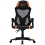 Žaidimų kėdė Canyon Flow MCH01 kieta sėdynė Juoda Oranžinė 120 kg