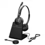 Jabra Engage 55 - USB-C UC Stereo stotelė, EMEA/APAC, belaidė, biurui/skambučių centrui, 83 g, ausinės, juoda, titano