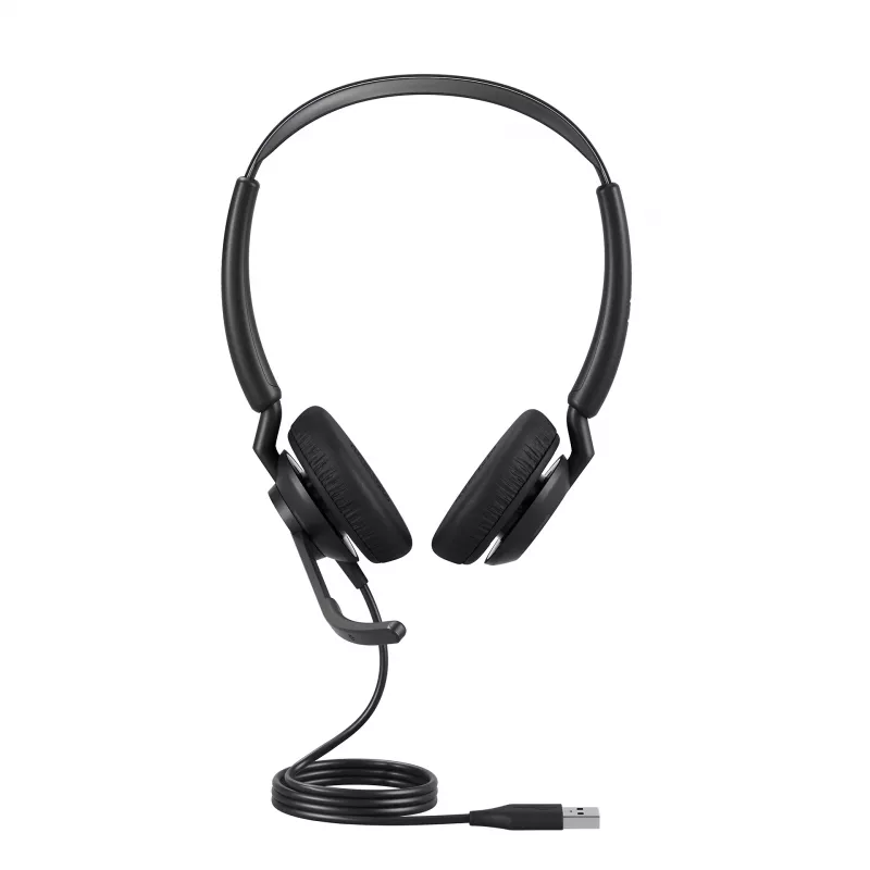 Jabra Engage 50 II - USB-A UC Stereo, laidinis, biurui/skambučių centrui, 65 g, ausinės, juodos