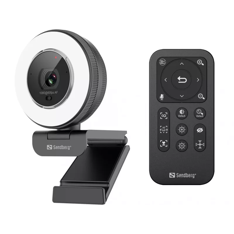 Sandberg Streamer USB Webcam Pro Elite 2560x1440 60fps juoda
