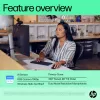 HP 625 FHD Webcam, 4 MP, 1920 x 1080 pikseliai, Full HD, verslui, USB, juoda