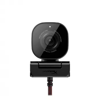 HyperX Vision S Webcam, juoda, 4K, 8 MP, Sony Starvis IMX415, USB, magnetinis privatumo dangtelis