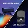 HyperX Vision S Webcam, juoda, 4K, 8 MP, Sony Starvis IMX415, USB, magnetinis privatumo dangtelis