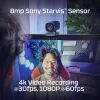 HyperX Vision S Webcam, juoda, 4K, 8 MP, Sony Starvis IMX415, USB, magnetinis privatumo dangtelis