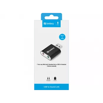 USB garsinė kortelė Sandberg USB to Sound Link