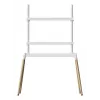 Grindinis TV stovas Gembird TVS-86F-01-W baltas medinis 2,18 m 40 kg