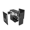 Korpusas GEMBIRD Fornax 160 Mini Tower juodas, SPCC, palaiko ITX/mATX/ATX, 1×3,5 colio + 3×2,5 colio vietos, 7 išplėtimo lizdai, 445×185×390 mm