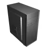 Korpusas GEMBIRD Fornax 160 Mini Tower juodas, SPCC, palaiko ITX/mATX/ATX, 1×3,5 colio + 3×2,5 colio vietos, 7 išplėtimo lizdai, 445×185×390 mm