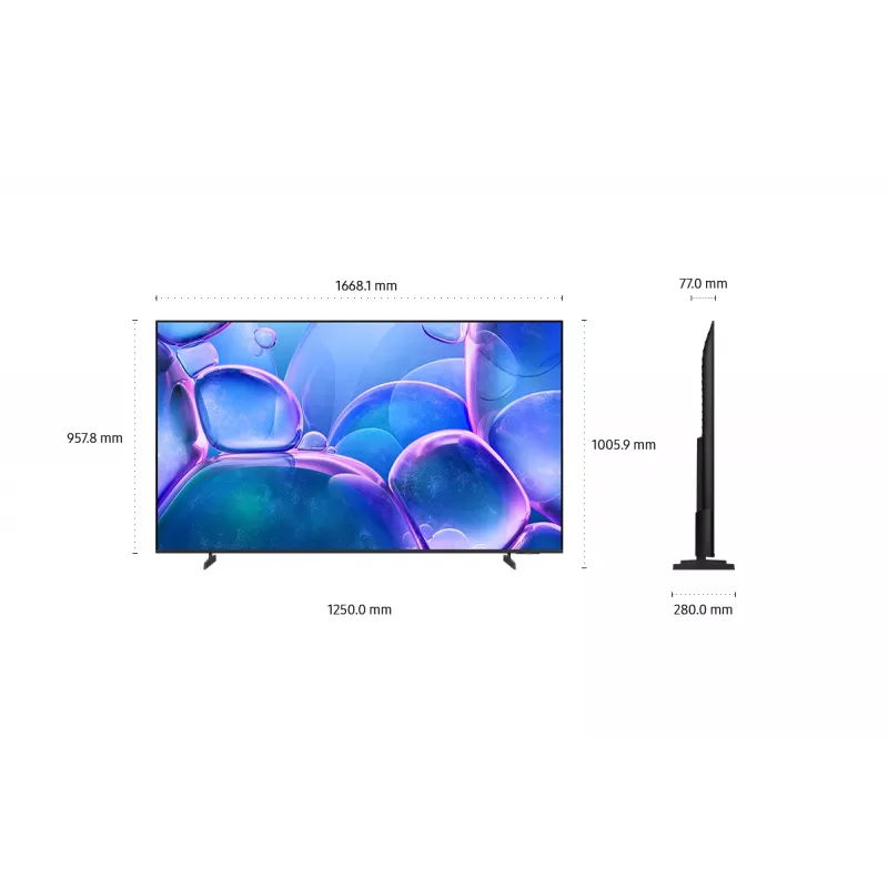 Samsung UE75U7022FKXXH televizorius 190,5 cm (75 col.) 4K Ultra HD Smart TV Wi-Fi juodas