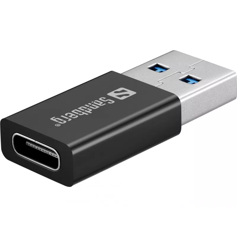 Sandberg USB-C/A DVD įrenginys, juodas, dėklinis, skirtas staliniam/nešiojamam kompiuteriui, DVD Super Multi DL, USB Type-C, CD-R, CD-ROM, CD-RW, DVD+R DL, DVD-R, DVD-R DL, DVD-RAM, DVD-ROM, DVD-RW