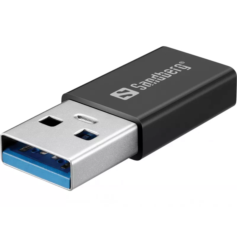 Sandberg USB-C/A DVD įrenginys, juodas, dėklinis, skirtas staliniam/nešiojamam kompiuteriui, DVD Super Multi DL, USB Type-C, CD-R, CD-ROM, CD-RW, DVD+R DL, DVD-R, DVD-R DL, DVD-RAM, DVD-ROM, DVD-RW