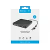 Sandberg USB-C/A DVD įrenginys, juodas, dėklinis, skirtas staliniam/nešiojamam kompiuteriui, DVD Super Multi DL, USB Type-C, CD-R, CD-ROM, CD-RW, DVD+R DL, DVD-R, DVD-R DL, DVD-RAM, DVD-ROM, DVD-RW