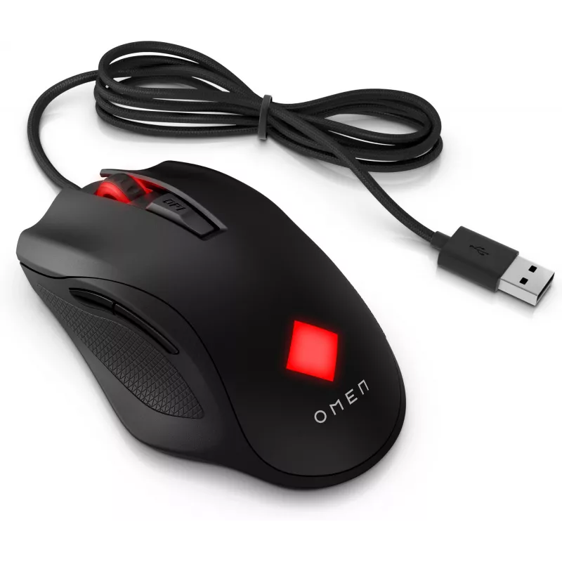 HP OMEN Vector pelė, dešinei rankai, IR LED, USB Type-A, 16000 DPI, 1 ms, juoda