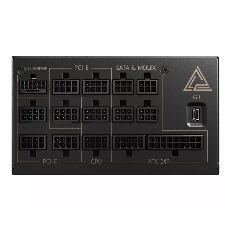 MSI MEG AI1300P PCIE5 maitinimo blokas 1300 W 24-pin ATX ATX Juoda