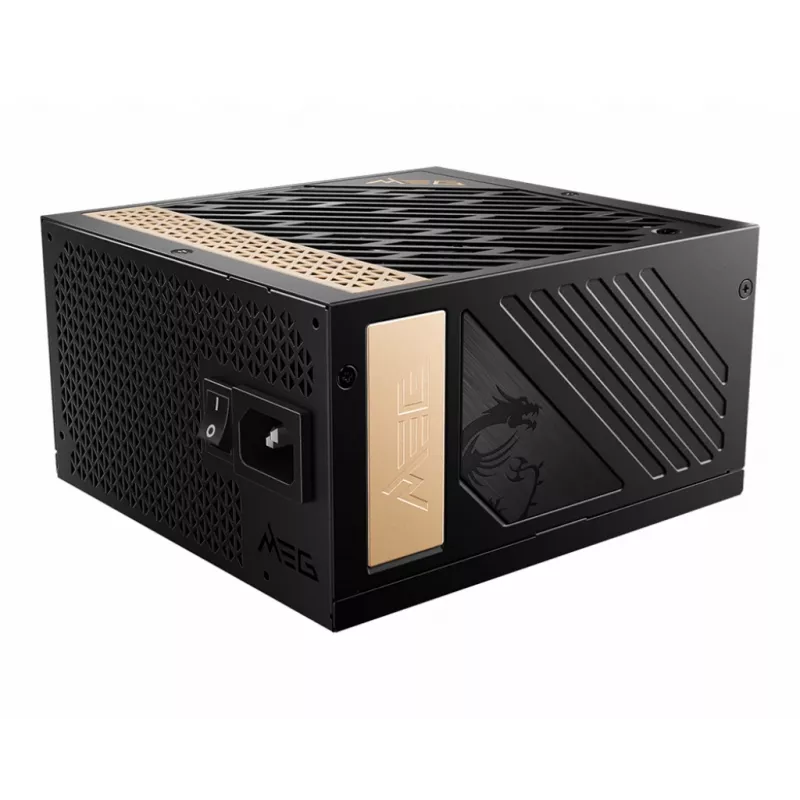 MSI MEG AI1300P PCIE5 maitinimo blokas 1300 W 24-pin ATX ATX Juoda