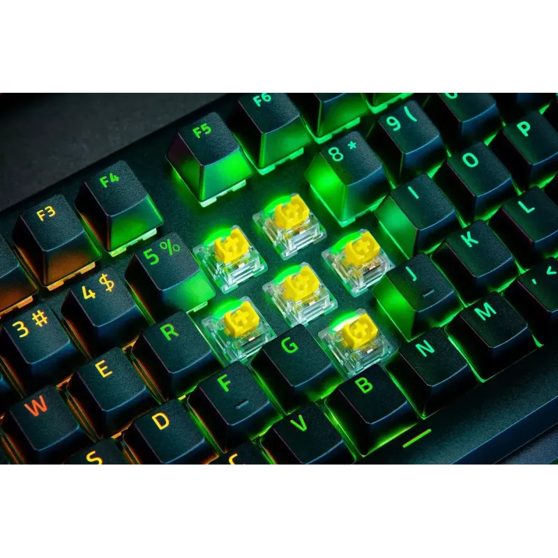 Razer BlackWidow V4 Pro klaviatūra mechaninė žaidimams USB QWERTY US International juoda mechaniniai RGB LED