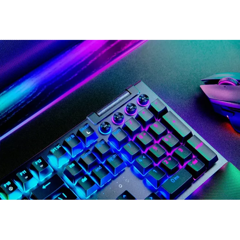 Razer BlackWidow V4 Pro klaviatūra mechaninė žaidimams USB QWERTY US International juoda mechaniniai RGB LED