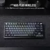 Mechaninė žaidimų klaviatūra Corsair K65 PLUS WIRELESS RGB Wireless USB Juoda