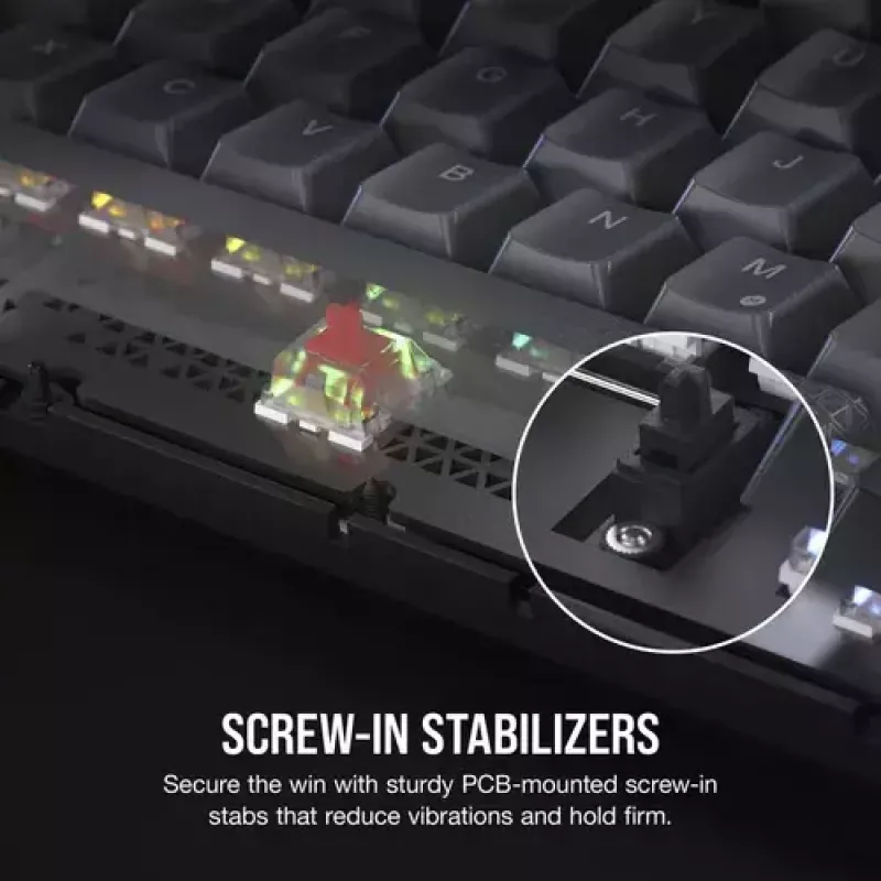 Mechaninė žaidimų klaviatūra Corsair K65 PLUS WIRELESS RGB Wireless USB Juoda