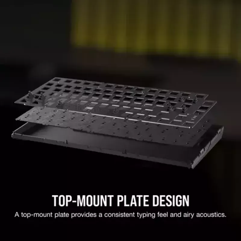 Mechaninė žaidimų klaviatūra Corsair K65 PLUS WIRELESS RGB Wireless USB Juoda