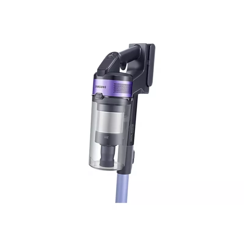 Samsung VS15A6031R4/GE belaidis lazdinis dulkių siurblys, akumuliatorinis, sausas valymas, cikloninis, be maišelio, 0,8 l, 410 W, juoda, violetinė