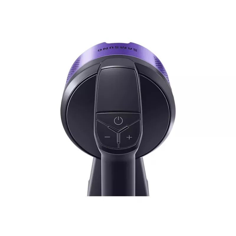 Samsung VS15A6031R4/GE belaidis lazdinis dulkių siurblys, akumuliatorinis, sausas valymas, cikloninis, be maišelio, 0,8 l, 410 W, juoda, violetinė