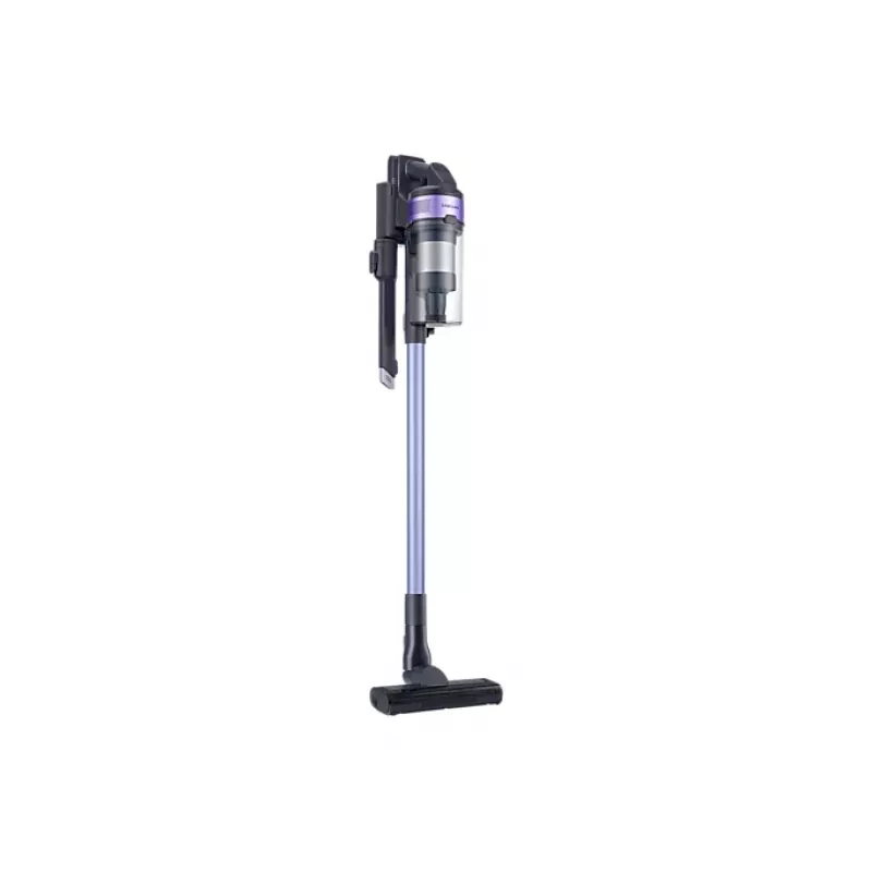 Samsung VS15A6031R4/GE belaidis lazdinis dulkių siurblys, akumuliatorinis, sausas valymas, cikloninis, be maišelio, 0,8 l, 410 W, juoda, violetinė