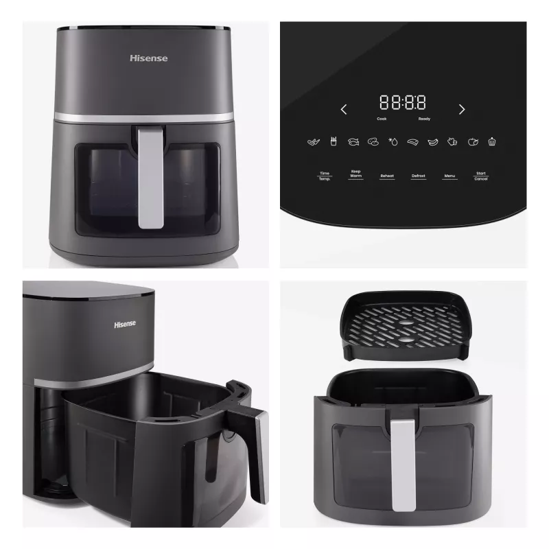 Hisense HAF1900D karšto oro gruzdintuvė 7 L 1800 W juoda