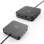 i-tec USB-C HDMI Dual DP dokų stotelė su 100 W maitinimo adapteriu
