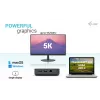 i-tec USB-C HDMI Dual DP dokų stotelė su 100 W maitinimo adapteriu