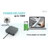 i-tec USB-C HDMI Dual DP dokų stotelė su 100 W maitinimo adapteriu