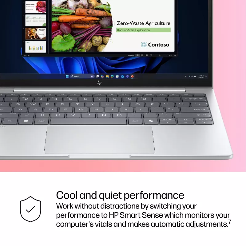 HP EliteBook 8 G1i AI Intel Core Ultra 5 225U nešiojamas kompiuteris 33,8 cm (13,3 colio) WUXGA 16 GB LPDDR5x-SDRAM „Wi-Fi 7“ (802.11be) „Windows 11 Pro“ AI asmeninis kompiuteris