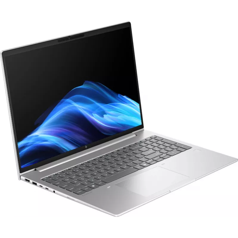 HP EliteBook 6 G1i AI Intel Core Ultra 5 225U nešiojamas kompiuteris 40.6 cm (16 colių) WUXGA 24 GB DDR5-SDRAM Wi-Fi 7 (802.11be) Windows 11 Pro AI PC sidabrinis