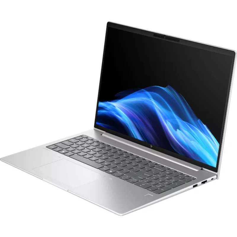 HP EliteBook 6 G1i AI Intel Core Ultra 5 225U nešiojamas kompiuteris 40.6 cm (16 colių) WUXGA 24 GB DDR5-SDRAM Wi-Fi 7 (802.11be) Windows 11 Pro AI PC sidabrinis