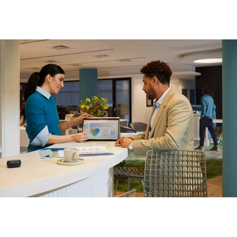HP EliteBook X Flip G1i Next Gen AI PC Copilot+ PC Intel Core Ultra 7 258V hibridinis (2-in-1) 35,6 cm (14 colių) liečiamasis ekranas WUXGA 32 GB LPDDR5x-SDRAM Wi-Fi 7 (802.11be) Windows 11 Pro sidabrinis