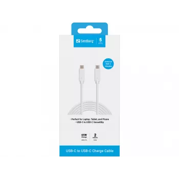 USB-C įkrovimo laidas Sandberg 136-17 2M 65W