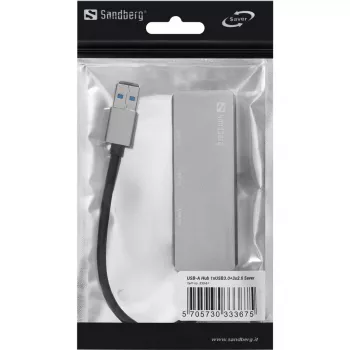 Sandberg USB-A Hub 1xUSB 3.0 + 3xUSB 2.0 SAVER