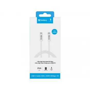 Laidas Sandberg USB-C>USB-C USB4 240W 40Gbps 1m