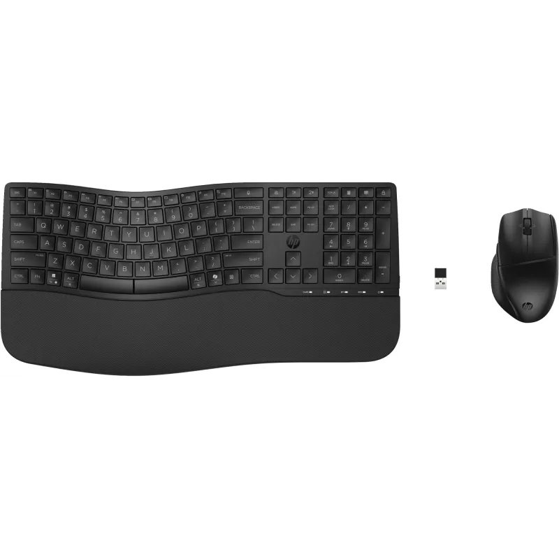 HP 685 Comfort Dual-Mode klaviatūros ir pelės rinkinys, belaidis Bluetooth, pilno dydžio