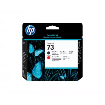 HP 73 matinė juoda ir chromo raudona spausdinimo galvutė, skirta HP Designjet Z3200 serijai