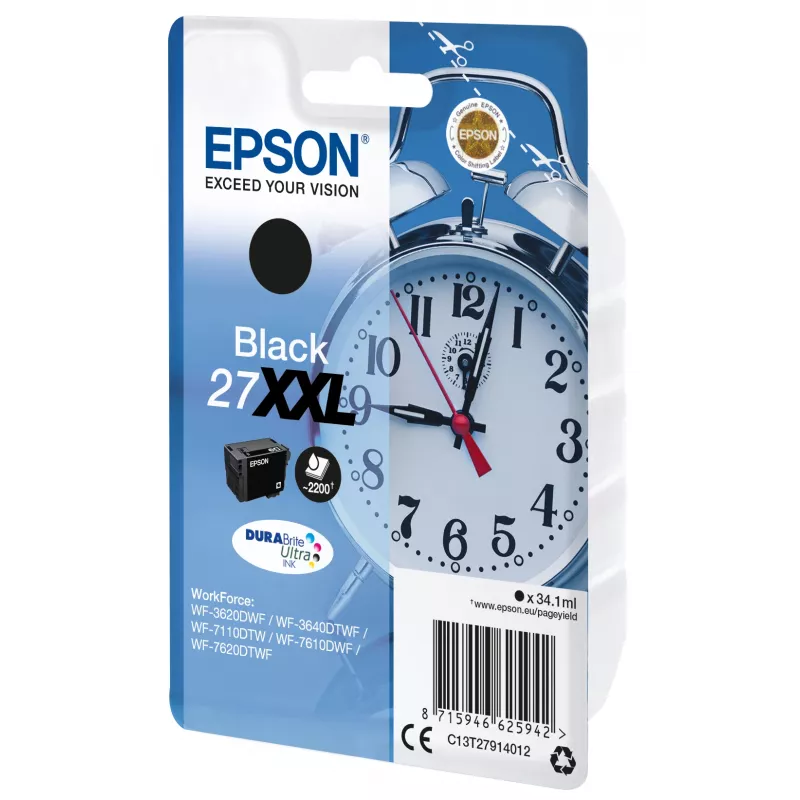 Epson T2791 DURABrite Ultra juodas kasetė (C13T279140) – didelės talpos (XXL)