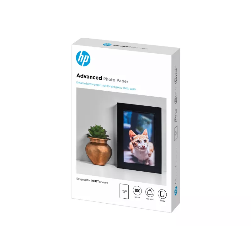 HP Advanced Photo Paper Glossy 250 g/m² 10×15 cm (101×152 mm) 100 lapų